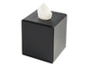 Corby Highland Cube Tissue Box Cover in Black Leather