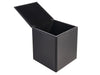 Corby Highland Cube Tissue Box Cover in Black Leather