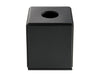 Corby Highland Cube Tissue Box Cover in Black Leather