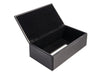 Corby Highland Rectangular Tissue Box Cover in Black Leather