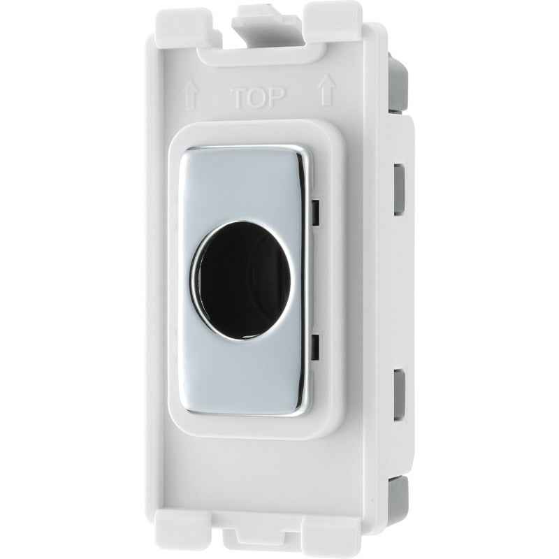 BG RPCFLEX Nexus Grid Polished Chrome 10mm Flex Outlet Module