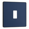 BG Evolve Matt Blue Custom Appliance Grid Switch 1 Gang Screwless