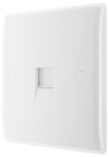 BG 8RJ11/1 Moulded Round Edge | White | RJ11 Terminal Telephone Socket (Screw)