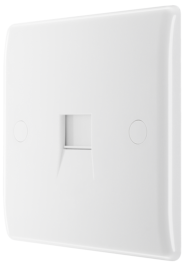 BG 8RJ11/1 Moulded Round Edge | White | RJ11 Terminal Telephone Socket ...