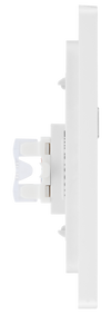 BG PCDCLRJ451W Pearlescent White Evolve RJ45 Cat6 Data Outlet