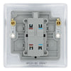 BG Nexus Polished Chrome 1 Gang 20A 2 Pole Neon Switch NPC31 with 35mm Steel Back Box