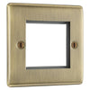 BG Nexus Antique Brass Double Master Touch Dimmer Switch - Grey Insert