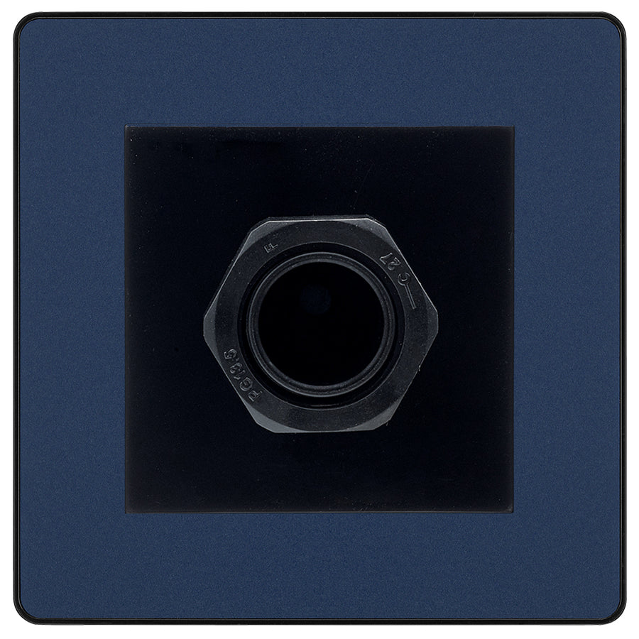 BG Evolve Matt Blue 45A Flex Outlet Euro Module | Black Insert