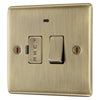 BG Nexus Antique Brass 13A Neon Switched Fused Connection Unit NAB52 with 35mm Steel Back Box