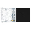 BG Screwless Matt Black 13A Unswitched Fused Connection Unit FFB54 with 25mm Steel Back Box