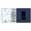 BG Evolve Matt Blue 1 Gang Master Telephone Socket PCDDBBTM1B with 35mm Steel Back Box