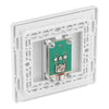 BG Evolve Pearlescent White Single Co-Axial Socket PCDCL60W with 35mm Steel Back Box