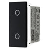 BG Nexus Black Nickel Single Master Touch Dimmer Switch Black Insert NBNTDM1B