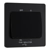 BG Evolve Matt Black 10A 3 Pole Fan Isolator PCDMB15B with 35mm Steel Back Box