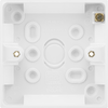 BG 903 Moulded Square Edge | White | 19mm | 1 Gang Plate Switch Pattress