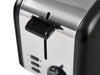 2 Slice Toaster (Chelmsford / THT-8016A) in Black & Polished Steel - UK Plug