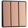 BG Evolve Polished Copper 3 Gang 2-Way 20A Edge to Edge Rocker Light Switch | PCDCP43EB