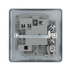 BG MC551F Metal Clad | 13A 2 Pole Flex Outlet Neon Switched Fused Connection Unit