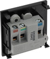 BG EM2ASB Euro Module 2A Round Pin Unswitched Socket - Black