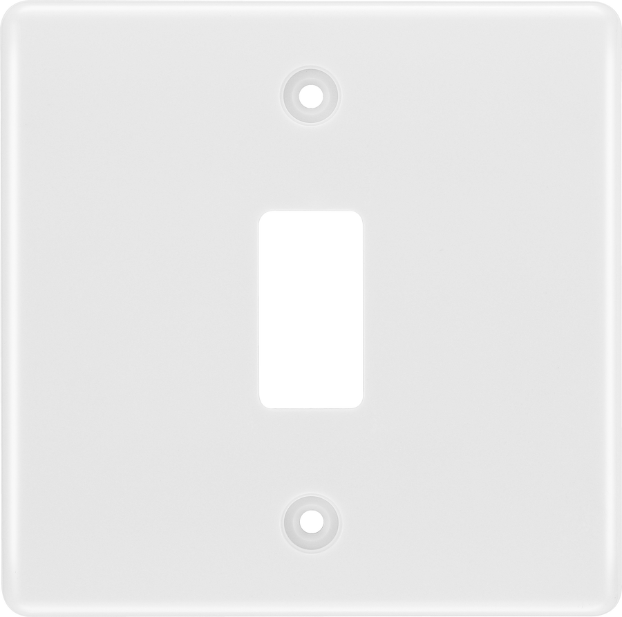 BG R81 Nexus Grid | White | Moulded 1 Module Front Plate