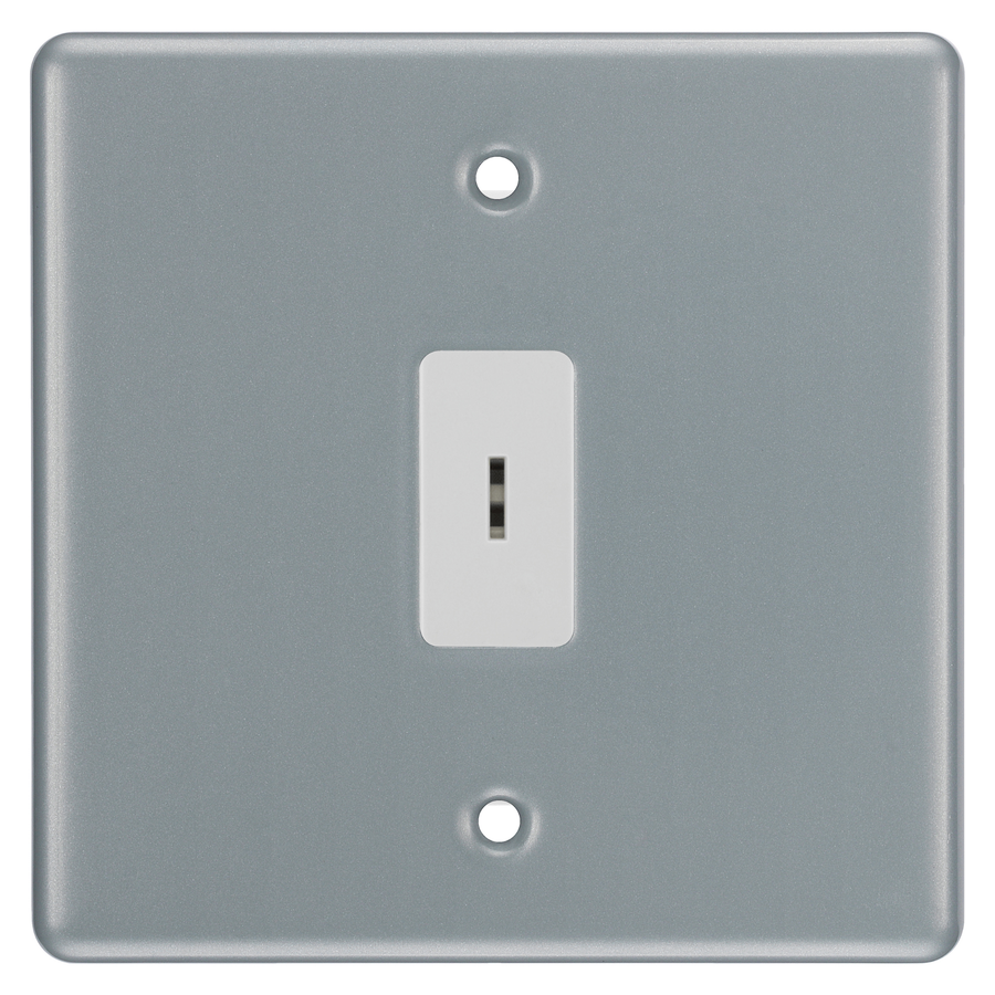 BG Metal Clad 1 Gang 2 Way Single Pole Secret Key Grid Switch