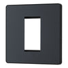 BG Evolve Matt Grey 20AX 2 Way Emergency Lighting Test Key Switch - Key Included - Black Insert