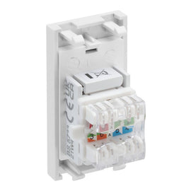 BG Nexus White EMRJ45C6W CAT6 RJ45 Outlet Euro Module IDC Data Socket Ethernet