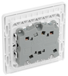 PCDBS15W Back - This Evolve Brushed Steel 10A triple pole fan isolator switch from British General provides a safe and simple method of isolating mechanical fan units.