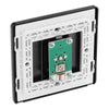 BG Evolve Matt Blue Single Co-Axial Socket PCDDB60B with 25mm Steel Back Box