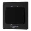 BG Evolve Matt Black 10A 3 Pole Fan Isolator PCDMB15B with 35mm Steel Back Box