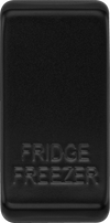 BG RRFFFB Nexus Grid Matt Black 'FRIDGE FREEZER' Grid Rocker