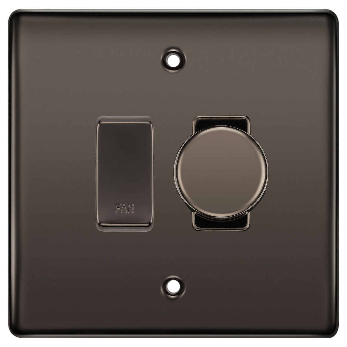 BG Nexus Black Nickel 2 Gang Schalter – 1x LED-Di Produktbild-Vorschau 5