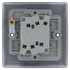 BG Nexus Matt Black 20A 16AX 2 Way Double Light Switch NFB42 with 25mm Steel Back Box
