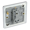BG Screwless Black Nickel 20A 16AX 2 Way Single Light Switch FBN12 with 25mm Steel Back Box