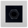 BG Evolve Brushed Steel 45A Flex Outlet Euro Module | Black Insert