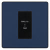 BG Evolve Matt Blue 20AX 2 Way Emergency Lighting Test Key Switch - Key Included - Black Insert
