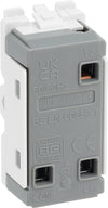 BG RPCDB12C Evolve Grid Black 20A 20AX 2 Way 1 Pole Centre-Off Switch Module
