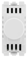 BG RPCDWDLT Evolve Grid White 200W 2 Way Intelligent Trailing-Edge LED Push Rotary Dimmer Module