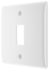 BG R81 Nexus Grid | White | Moulded 1 Module Front Plate