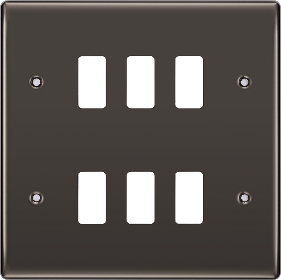 RNBN6 Front - The Grid modular range from British General allows you to build your own module configuration with a variety of combinations and finishes.