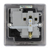 BG Nexus Black Nickel 13A Switched Single Socket NBN21B and 25mm Steel Back Box