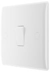 BG 811 Moulded Round Edge | White | 1 Gang 10AX 1 Way Plate Switch