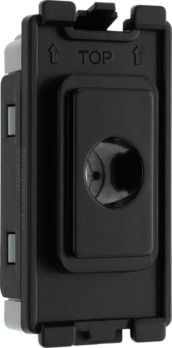 BG RPCDBFLEX Evolve Grid Black 10mm Flex Outlet Module