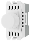 BG RPCDWDLT Evolve Grid White 200W 2 Way Intelligent Trailing-Edge LED Push Rotary Dimmer Module