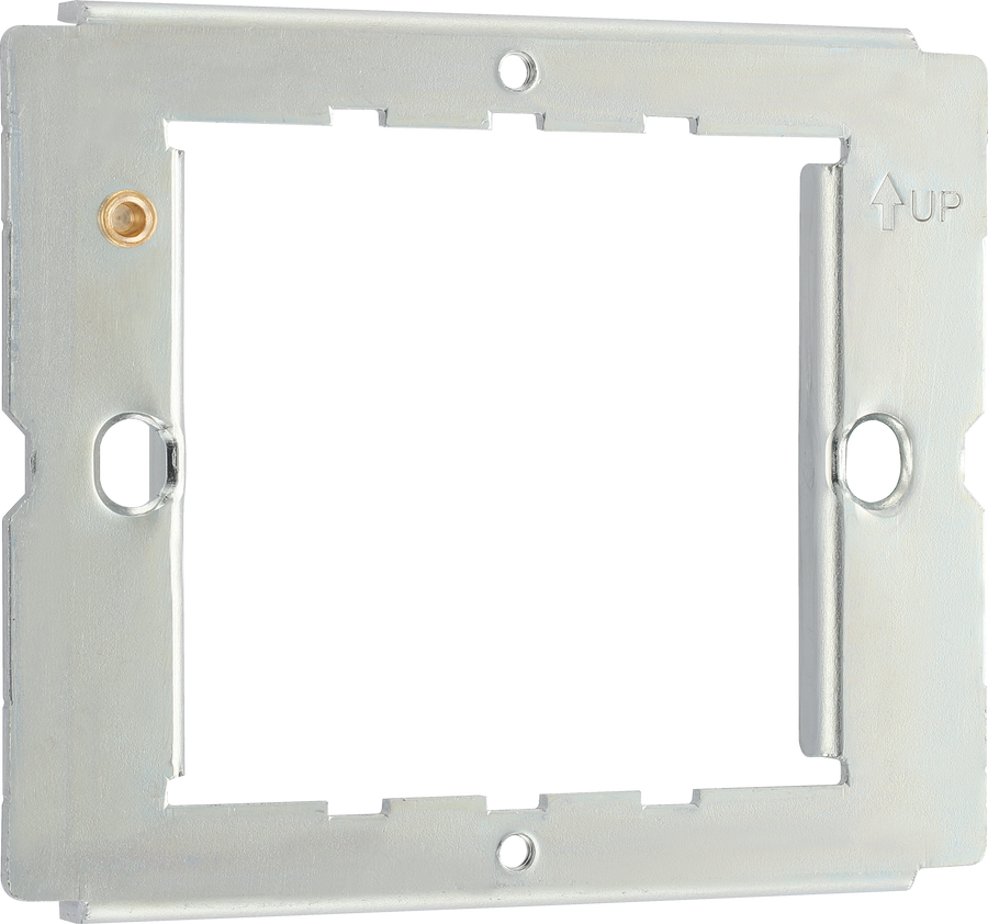 BG RFR12 1 and 2 Gang Grid Frame for Nexus Metal - White Moulded - Metal Clad and Part M Front Plates