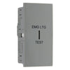 BG Nexus Metal Brushed Steel 20AX 2 Way Emergency Lighting Test Key Switch - Grey Insert