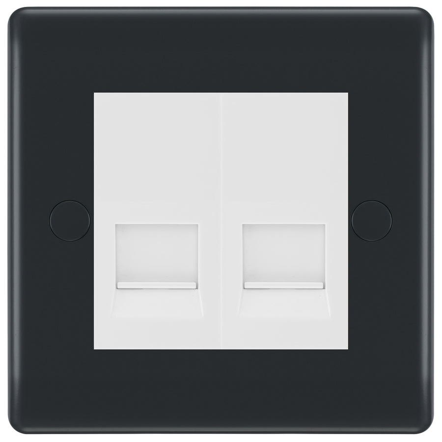 BG Part M Double IDC Master Telephone Socket - White Insert