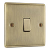 Antique Brass 20A 16AX Intermediate Light Switch & Surface Pattress Back Box