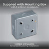 BG MC542 Metal Clad 20A 16AX 2 Way Double Light Switch