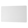 BG Evolve Pearlescent White 2 Gang Double Blank Plate PCDCL95W with 25mm Steel Back Box